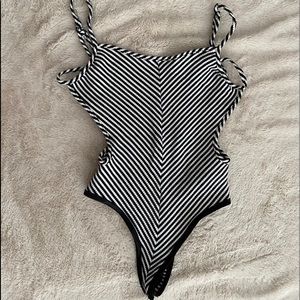 Nasty Gal striped body suit